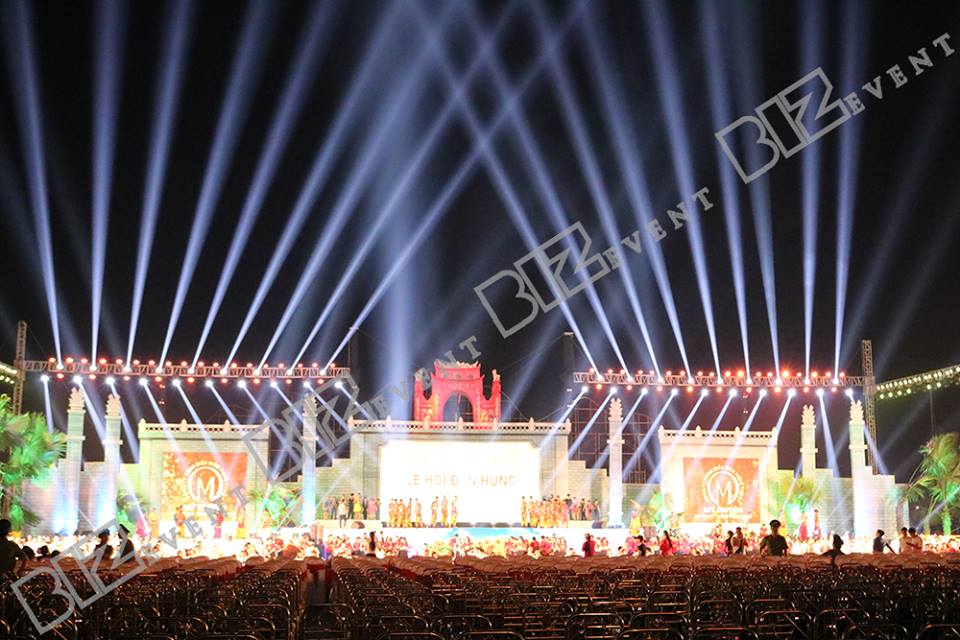 cho thuê ánh sáng tổ chức lễ hội đền hùng 8